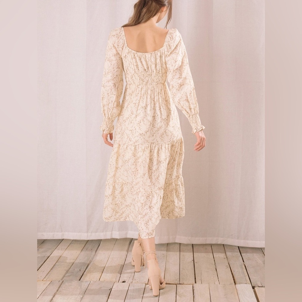 Storia Floral Midi Dress Medium - Picture 2 of 12